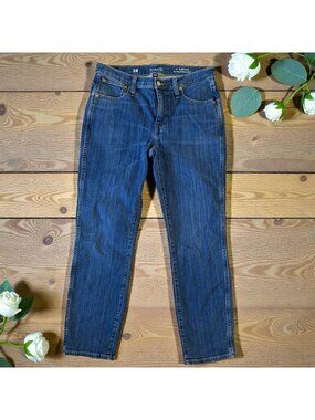 J CREW Women's Vintage Wash Slim Straight Jeans Size US 28